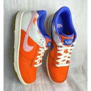 D21 - SIZE 6.5Y / 8 WOMENS NIKE DUNK LOW SAFETY ORANGE/SOFT PINK FN0600 801